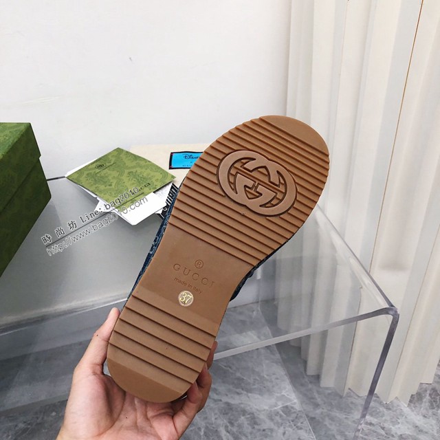 Gucci/Summer最新限量厚底拖鞋 gucci古馳新顏色拖鞋 dx3534